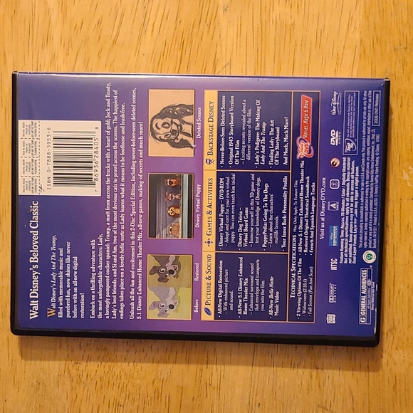 Disney's Classic Lady and the Tramp 50th Anniversary Edition Platinum Edition - Picture 2 of 4